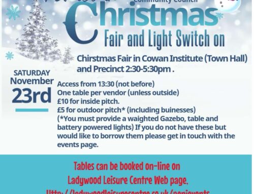 Penicuik Christmas fair and Light Switch on